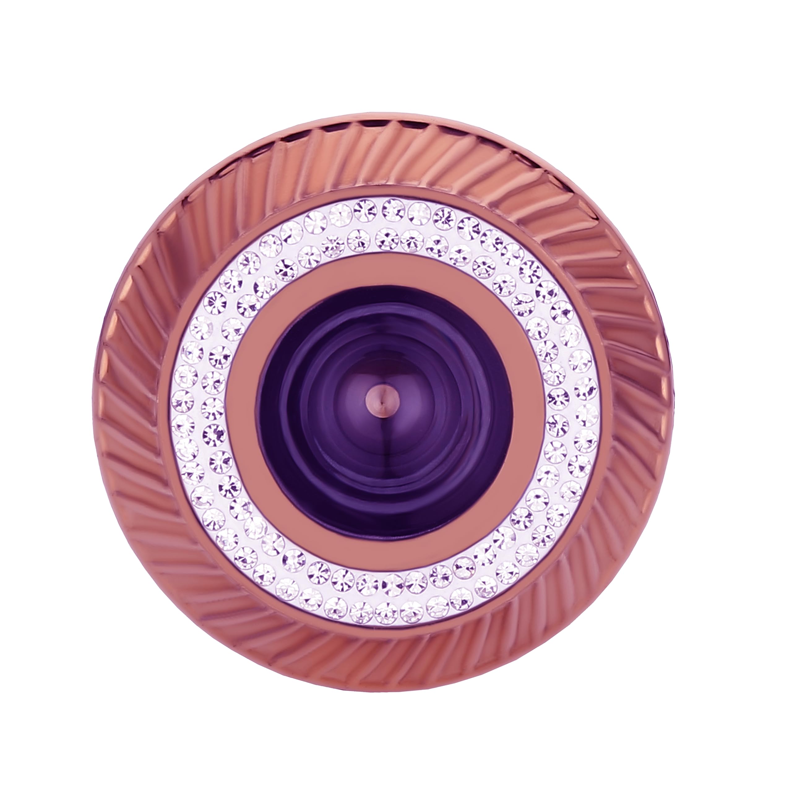 Eye Berry Door Lens 180°Glass Lens Degree Brass +Zink Door Eye viewer with Double Diamond Layer with Perfect Matching for Main Door (Dimond Rose Gold, 20-35 mm)