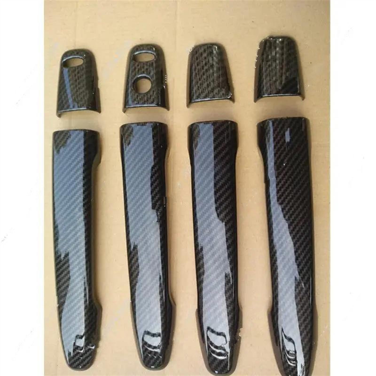 SLIMES Car Door Handle Cover Exterior Trim Decoration Accessories for Mitsubishi for Outlander 2013-2020 Protection(A)
