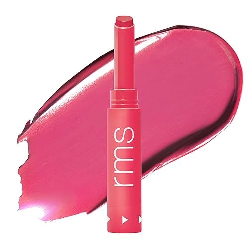 RMS Beauty Legendary Serum Lipstick - Color de labios con acabado satinado, suero híbrido de tinte labial, lápiz labial de larga duración para