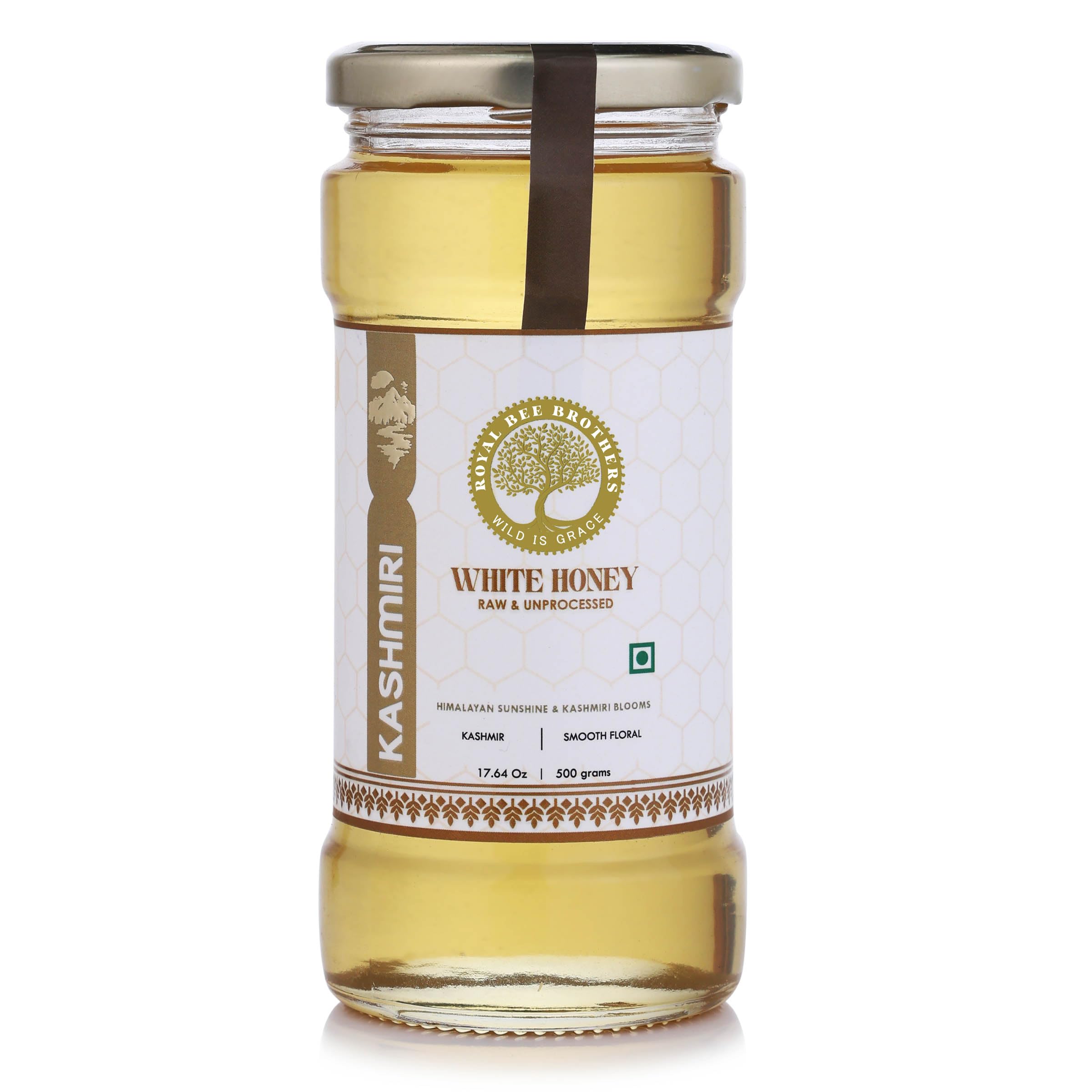 Sponsored Ad - Kashmiri White Honey | 100% Natural, Pure, and Unadulterated | Thick, Rich, and Light Golden Color | Sourced from Kashmiri Valleys | Perfect for Gifting, Health, and Culinary Use | Freshly Packed in 500g Elegant Glass Bottle