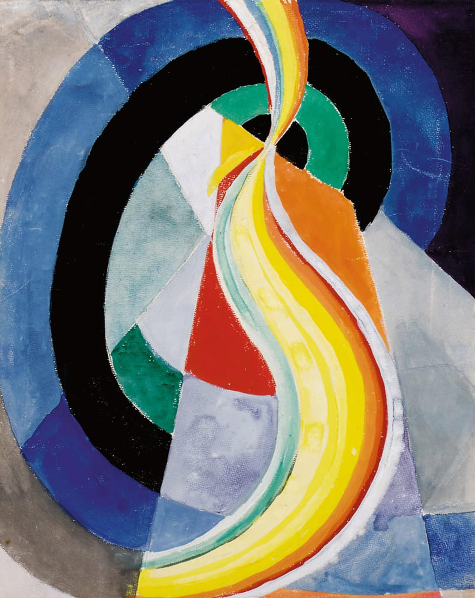 POSTERIIk Vintage Print Pop Art Landscape Artwork the Helix by Robert Delaunay Art Prints for Office Home Decor 60x90cm