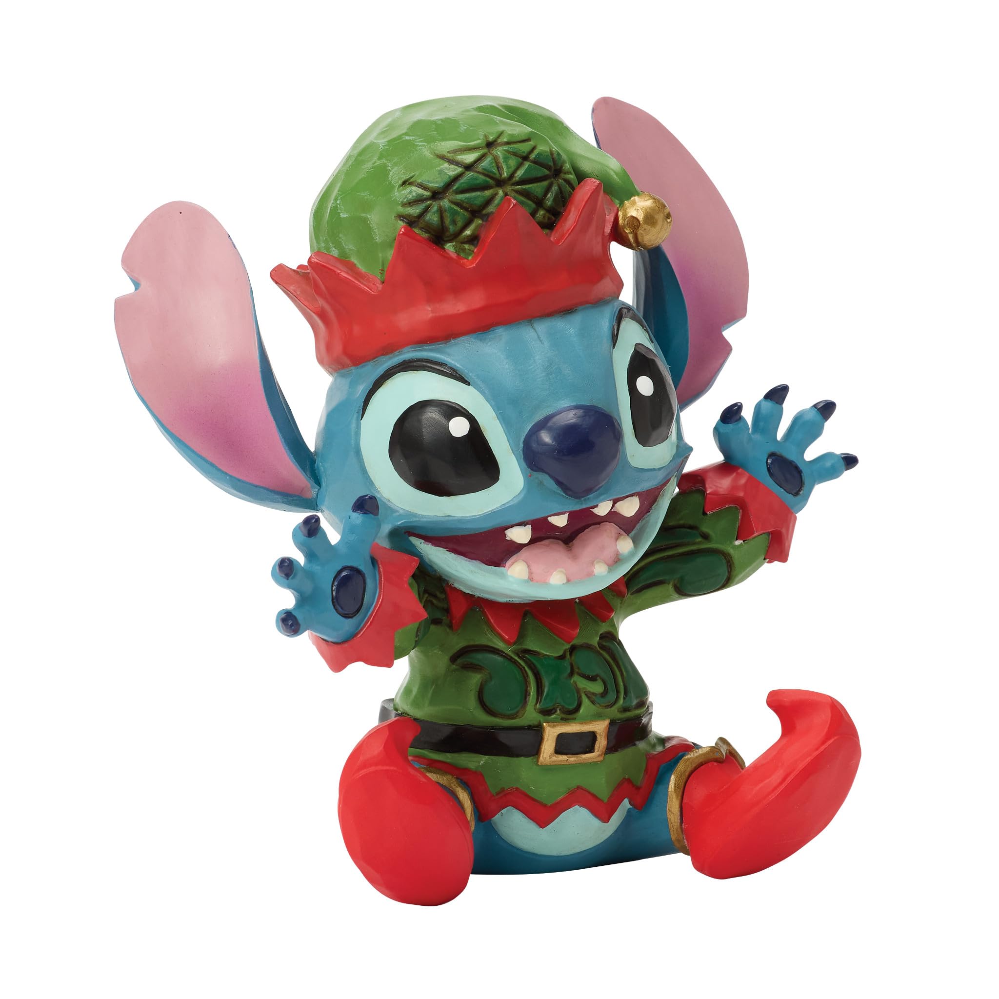 Disney Traditions Figur Stitch als Weihnachtswichtel