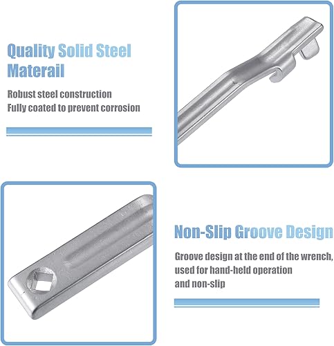 Miniatura 6 de X AUTOHAUX Herramienta extensora de llave, amplificador de par de 15 pulgadas con orificio cuadrado de 12 pulgada, extensión de llave para