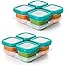 OXO Tot Baby Blocks Food Storage Containers, Teal, 6 oz - Set of 2