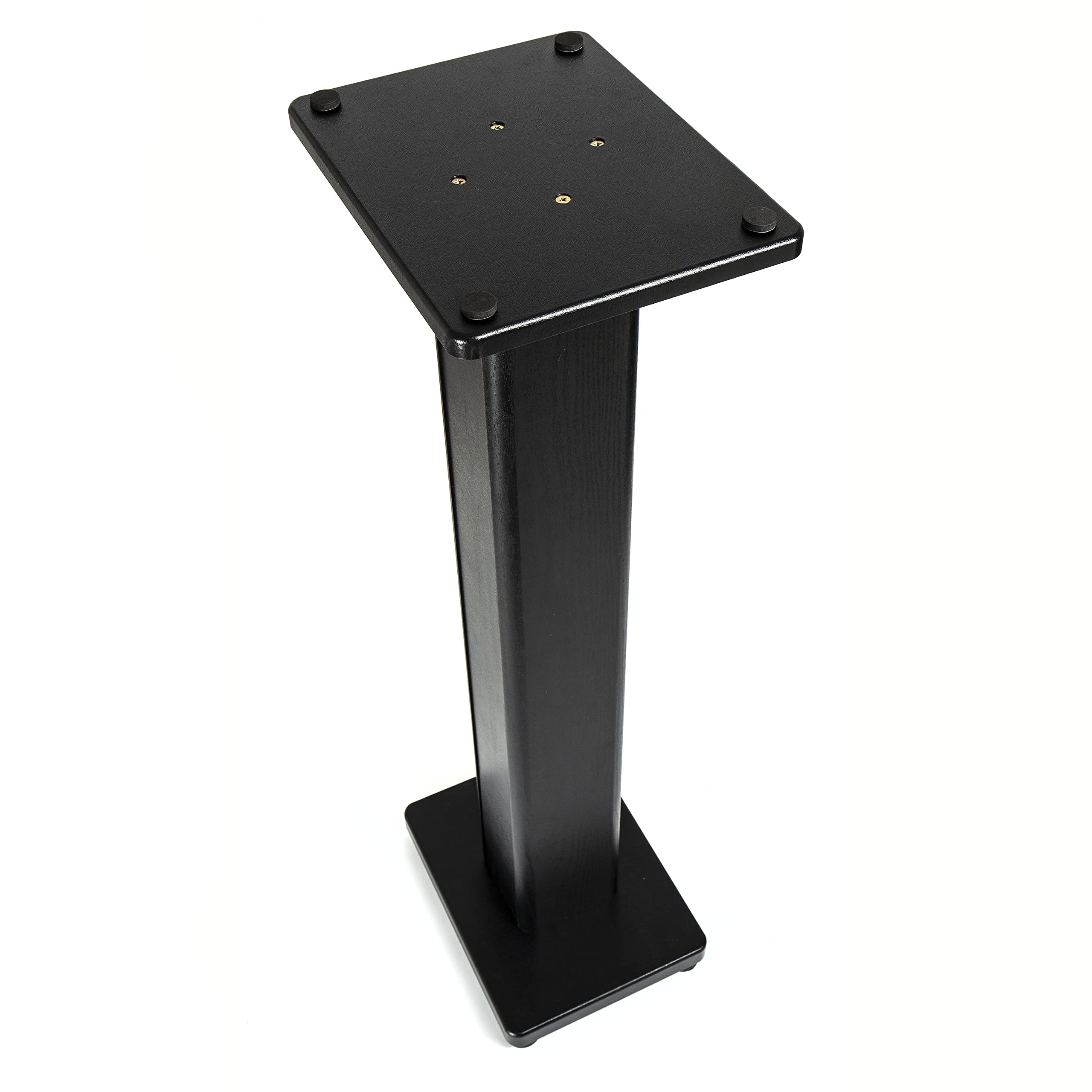 DB 060 Monitorständer, Eleganter Holzständer, Geeignet für 5-8" Lautsprecher, 90cm Höhe, Inklusive 2 Oberplatten, 2 Schraubfüße aus Gummi und Messing