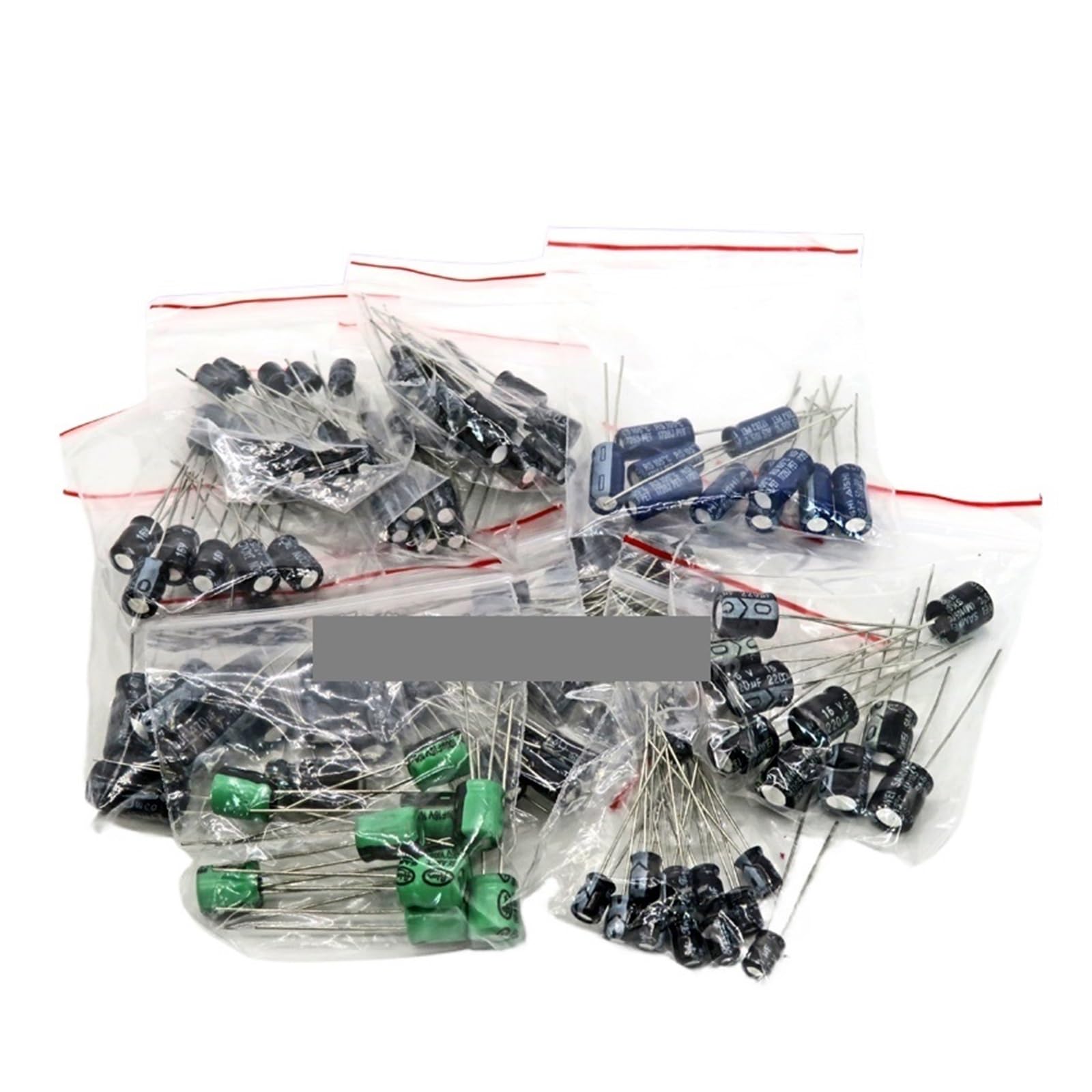 ICXLPMC 12valuesX10pcs=120pcs 0.22UF-470UF Aluminum electrolytic capacitor component diy assortment kit