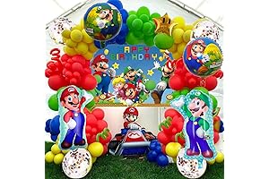 Mario Bros Coin Balloon Arch Kit for Memorable Party Decorations