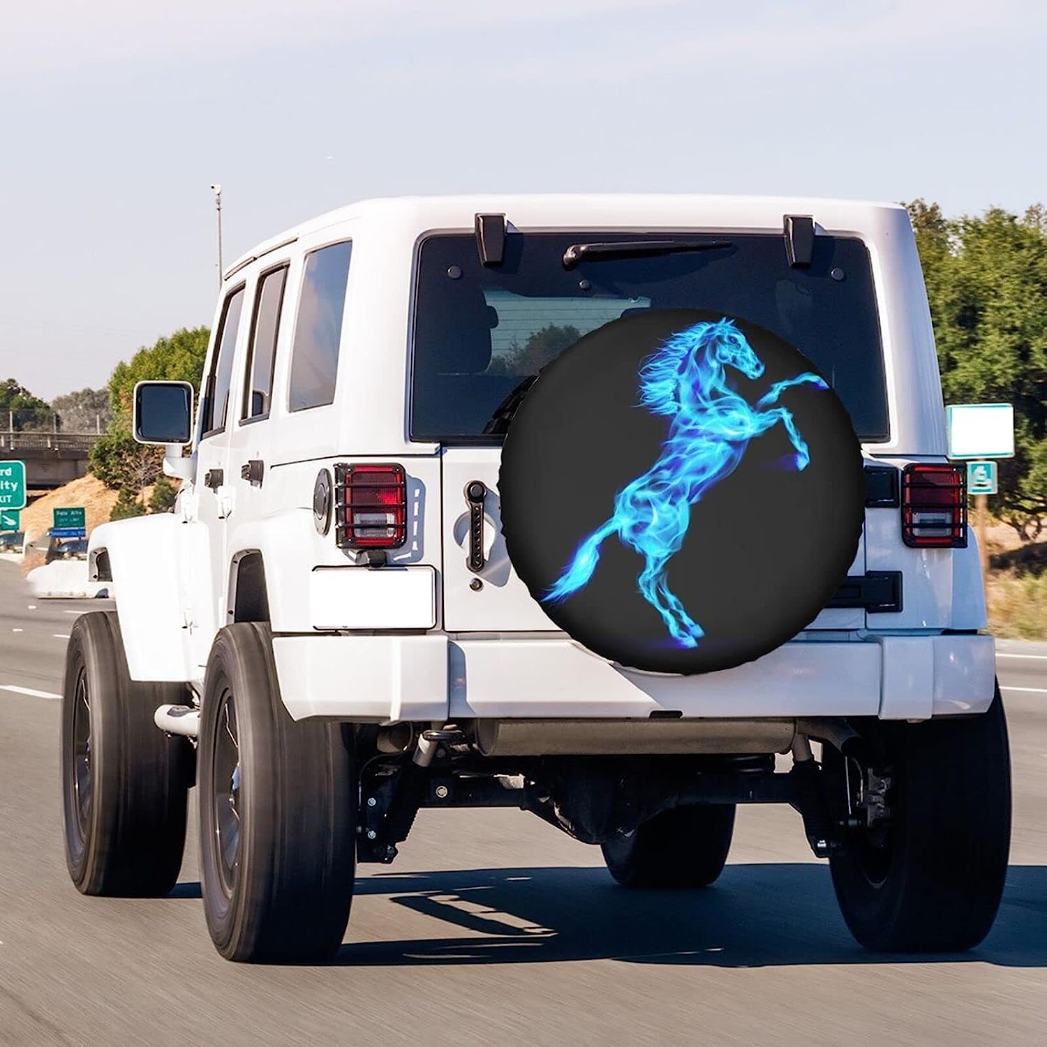 Housse De Roue De Secours étanche Avec Cordon De Serrage Universelle Pour Remorque, SUV, Camion, Convient Aux Pneus De 35,6 à 43,2 Cm De Diamètre