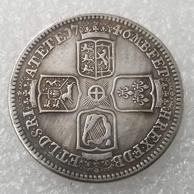 YunBest 1746 Antique United Kingdom Old Coins - Great British Old Coin-UK Old Coin - Uncirculated Commemorative Coins-Best Discover History of Coins BestShop