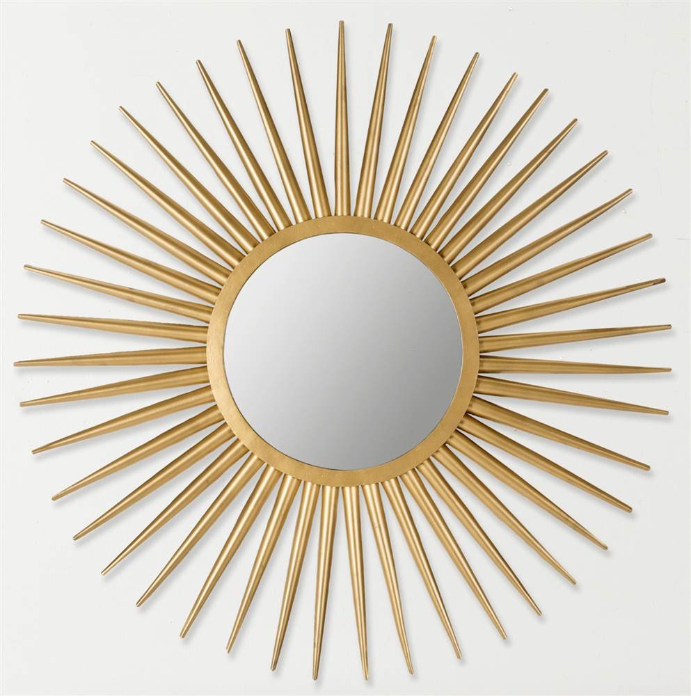 SAFAVIEH Home Collection Sun Flair Mirror, Gold