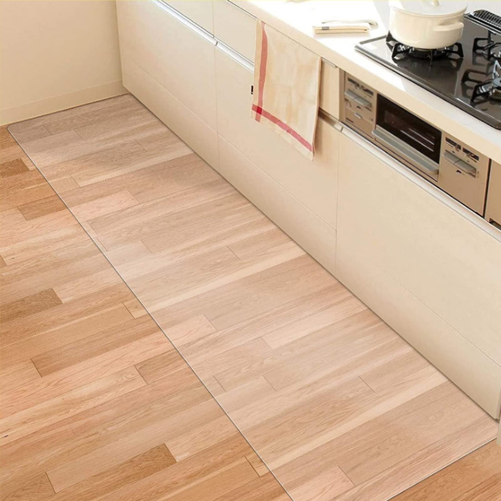 Tapis protège-sol transparent en PVC 80x100cm pour bureau et parquet