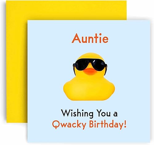 Huxters Qwacky - Tarjetas de cumpleaños para mujer, tarjeta de feliz cumpleaños para mamá, día de la madre, tarjeta de cumpleaños para mamá con