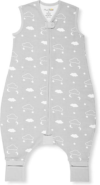 Mama Cheetah Toddler Sleep Sack with Feet 18-36 Months, 1.0 TOG Lightweight Baby Sleeping Bag with Legs, Baby Wearable Blanket for Walkers Girls & Boys, 100% Organic Cotton w/ 2-Way Zipper, 1-Pack