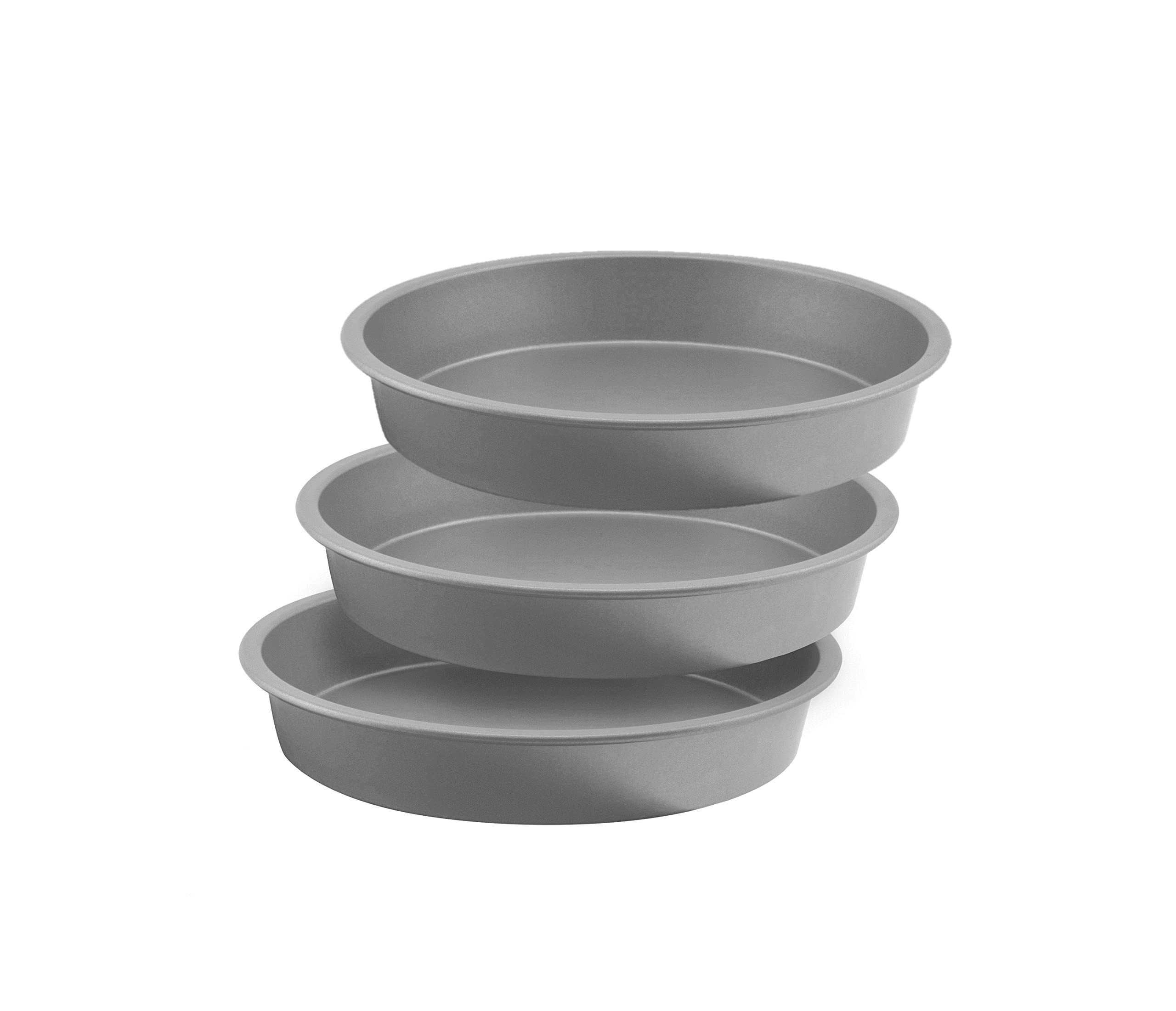 OvenStuff HG368-AZ - Juego de 3 moldes redondos antiadherentes para hornear de 9 pulgadas