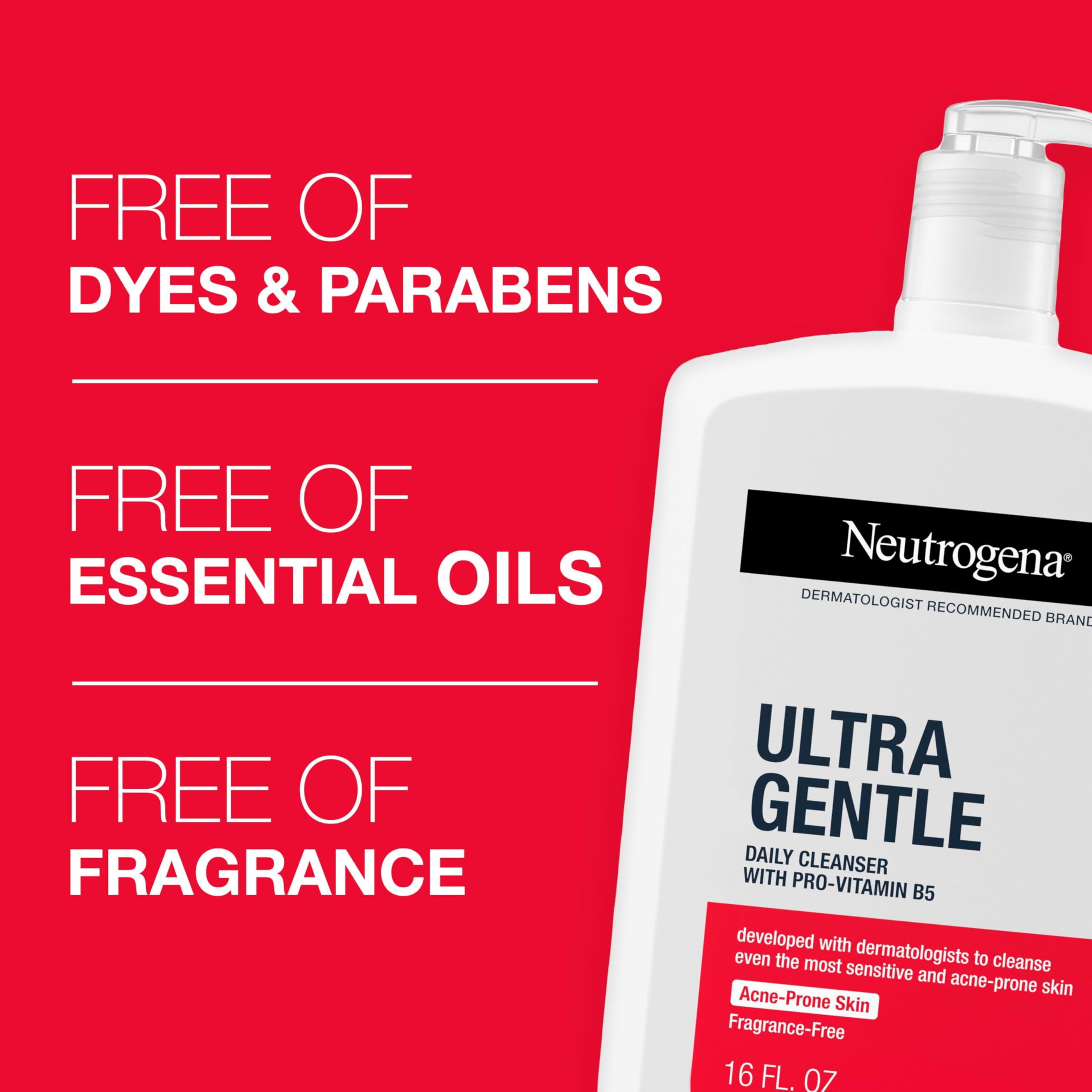 Neutrogena Ultra Gentle Daily Facial Cleanser with Pro-Vitamin B5