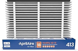 AprilAire 413 Replacement Filter for AprilAire Whole House Air Purifiers - MERV 13, Healthy Home Allergy, 16x25x4 Air Filter (Pack of 2)