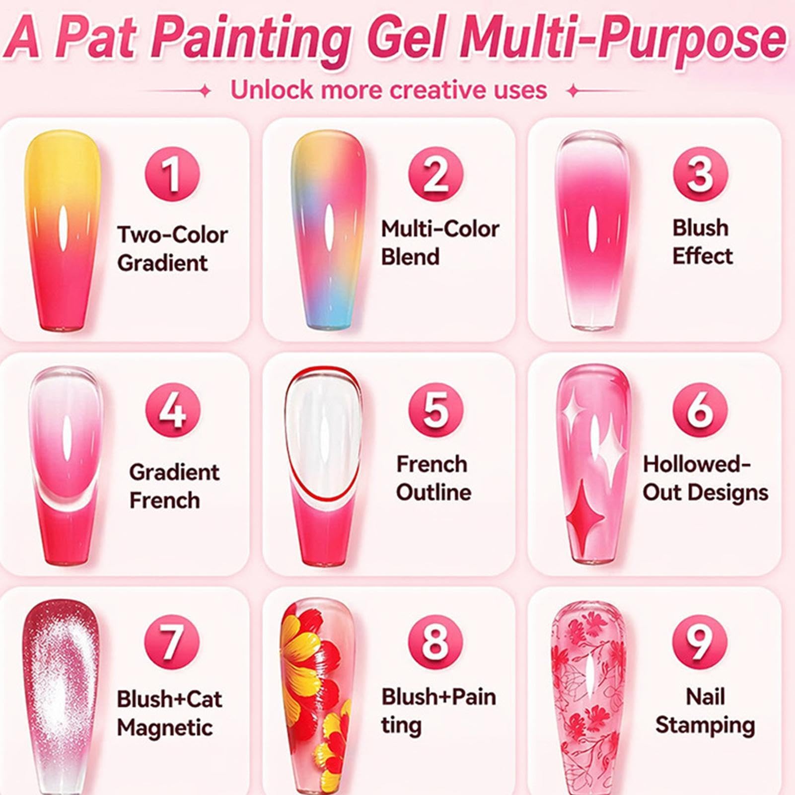 Pinturas de uñas en gel 16 colores sin