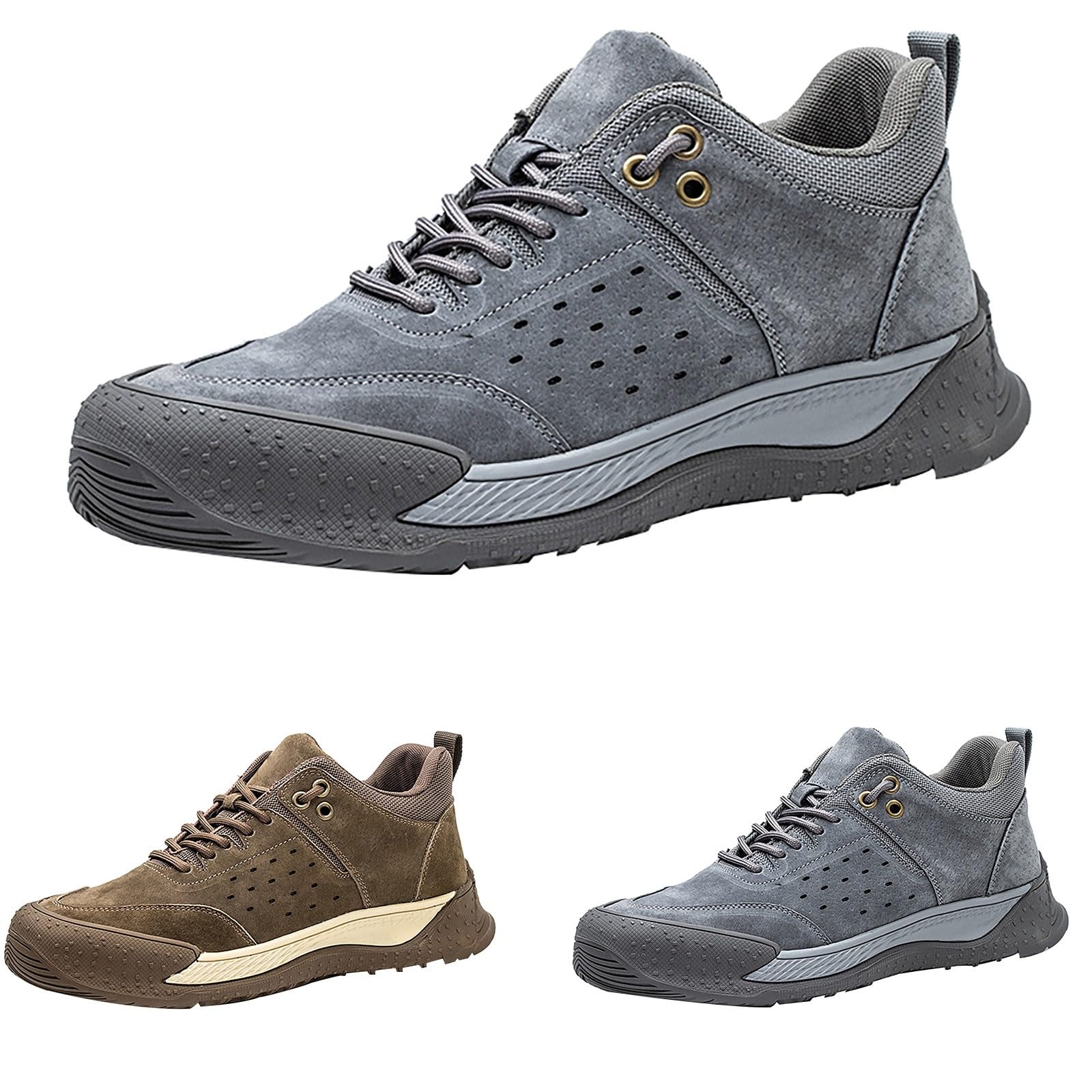 Scarpe da corsa da uomo, larghe 36-46, per il tempo libero, sportive e campeggio | Scarpe da ginnastica in tinta unita, antiscivolo, da jogging, comode, leggere