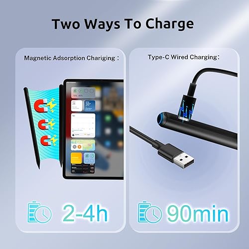 Miniatura 10 de Lápiz para iPad A16 con carga rápida, sensibilidad de inclinación perfecta de píxeles y lápiz capacitivo para iPad A16 de 111098 generación, color