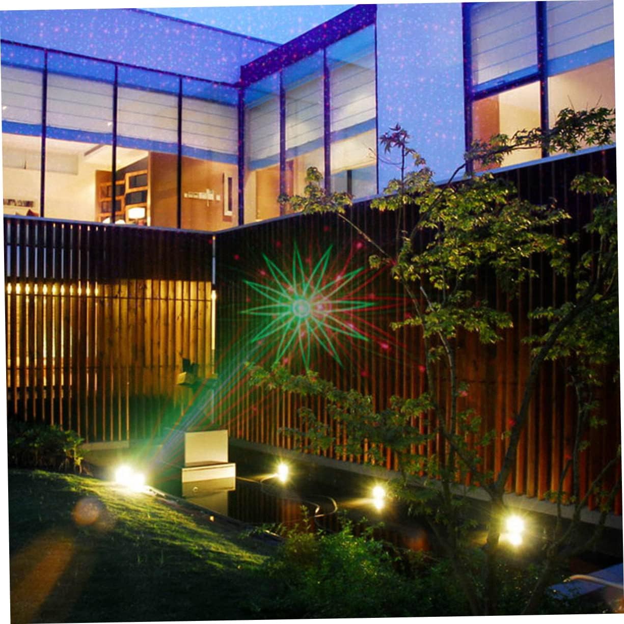 DOITOOL Solar Gazebo Lights Outdoor Ground Insert Lamp for Courtyard Garden Patio Easy Install and Decorate Random Color