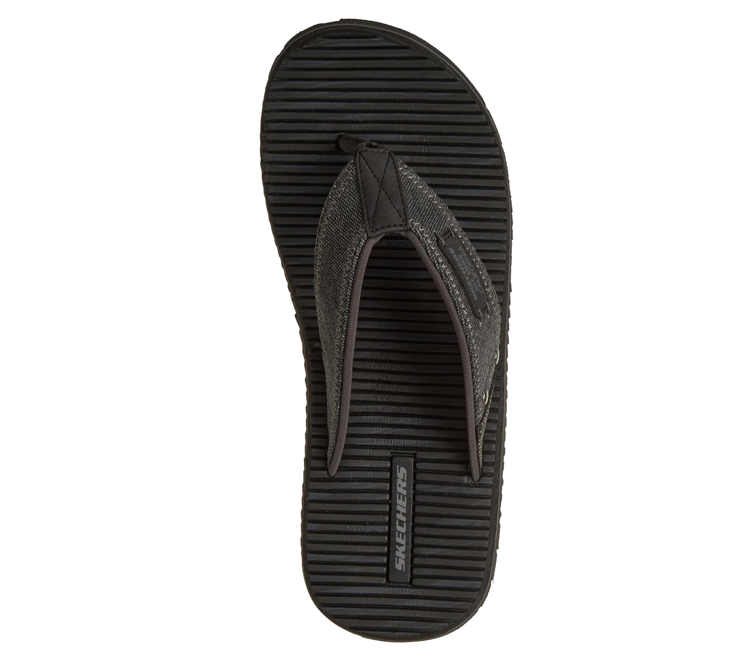 Skechers USA Quill Sea Side Canvas Thong Sandal para hombre