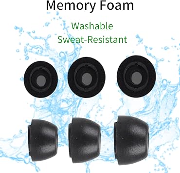 Tostylesトスタイルズ 3組 低反発素材 交換用 IEM イヤーチップ Galaxy Buds3 Pro 優れたノイズアイソレーション、究極の快適さ、しっかりとしたフィット感 M