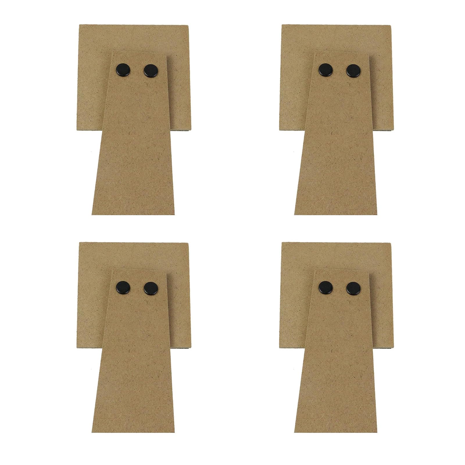 carotoe 4pcs Wooden Frame Backs Photo Frame Stand for Simple Setups and Elegant Presentation in Various Setting