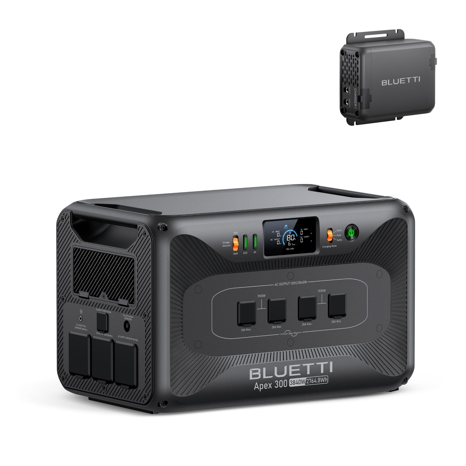 BLUETTI Apex 300 Solar Generator &amp; 560W Charger 1 2764.8Wh Power Station