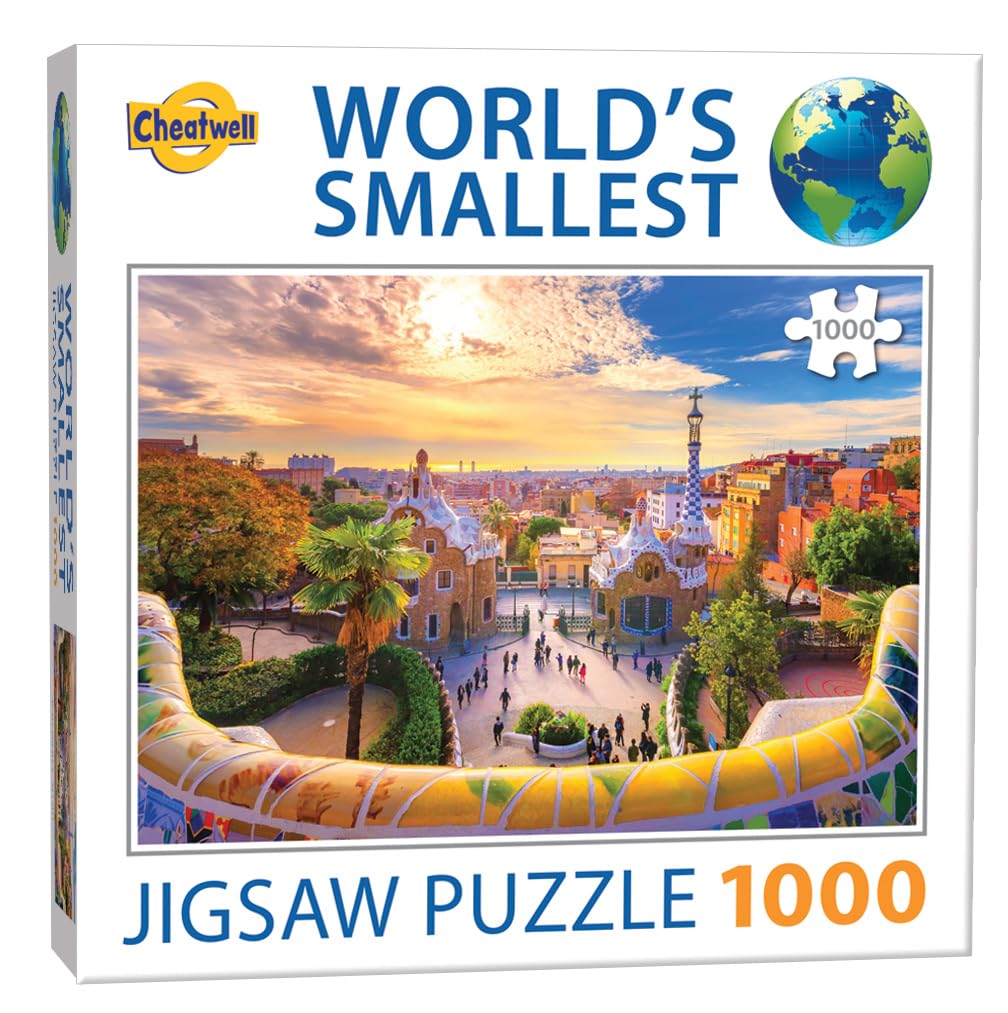 Cheatwell Games World's Smallest 1000 Piece Jigsaw Puzzle Barcelona