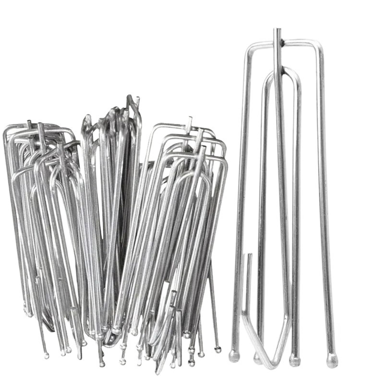 Pinch Pleat Curtain Hooks 100-Piece Heavy Duty Stainless for Drapes Window Shower Door Replacements All Fabric Weight