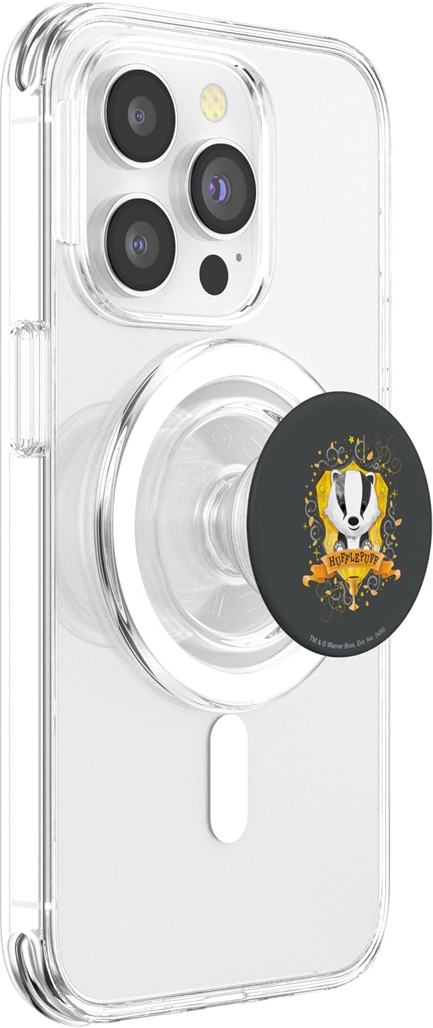 Harry Potter Watercolor Hufflepuff Crest PopSockets PopGrip for MagSafe
