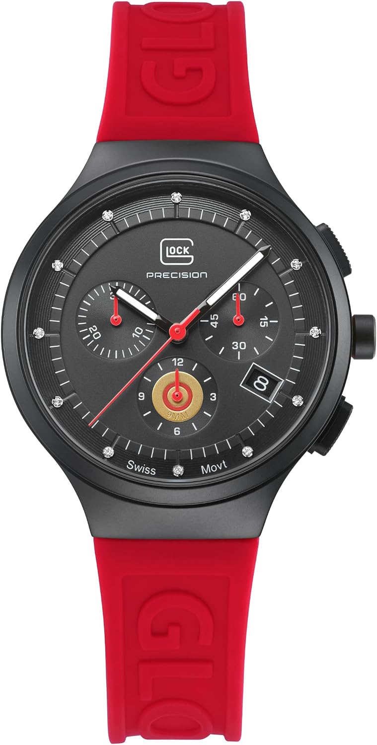 GLOCK Women's Quartz Watch | 35-38mm case | Wristwatch with Steel case and Date Display | Women's Watch with Swiss Super-LumiNovapointers and Indices | GW-Women