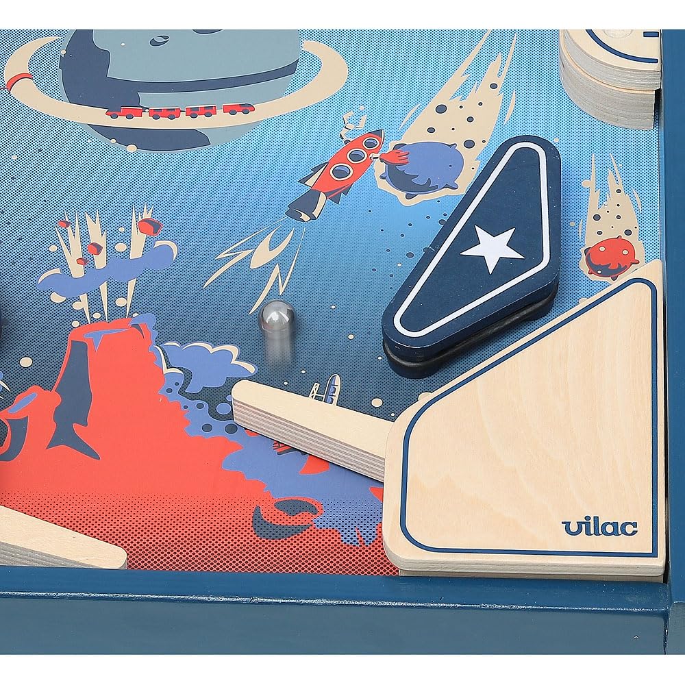 Flipper des Weltraums Stimmungsspiel Vintage-Design für Kinder ab 5 Jahren