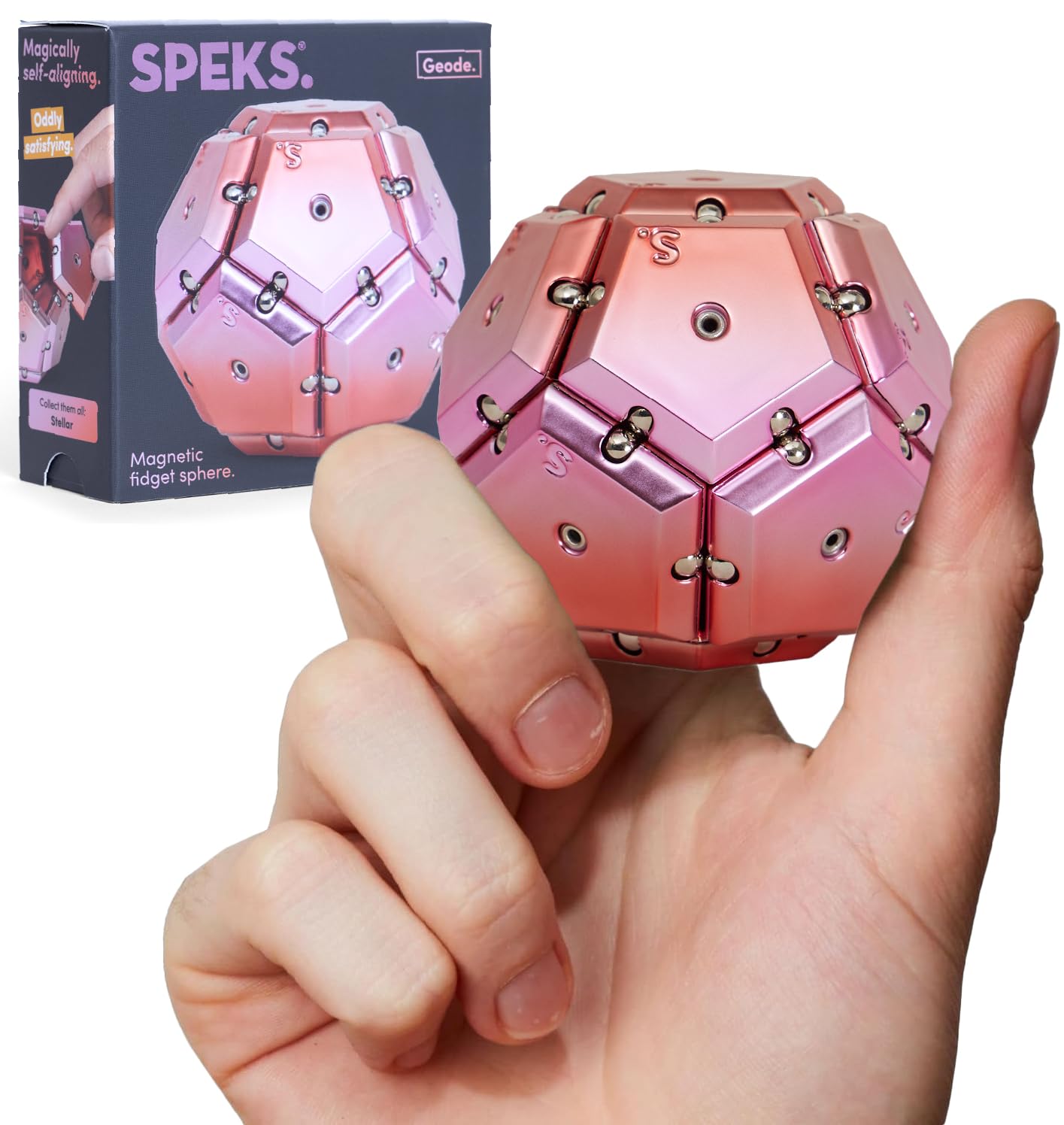 Amazon.com: Speks Geode Magnetic Fidget Toy | Sensory Desk Toy for