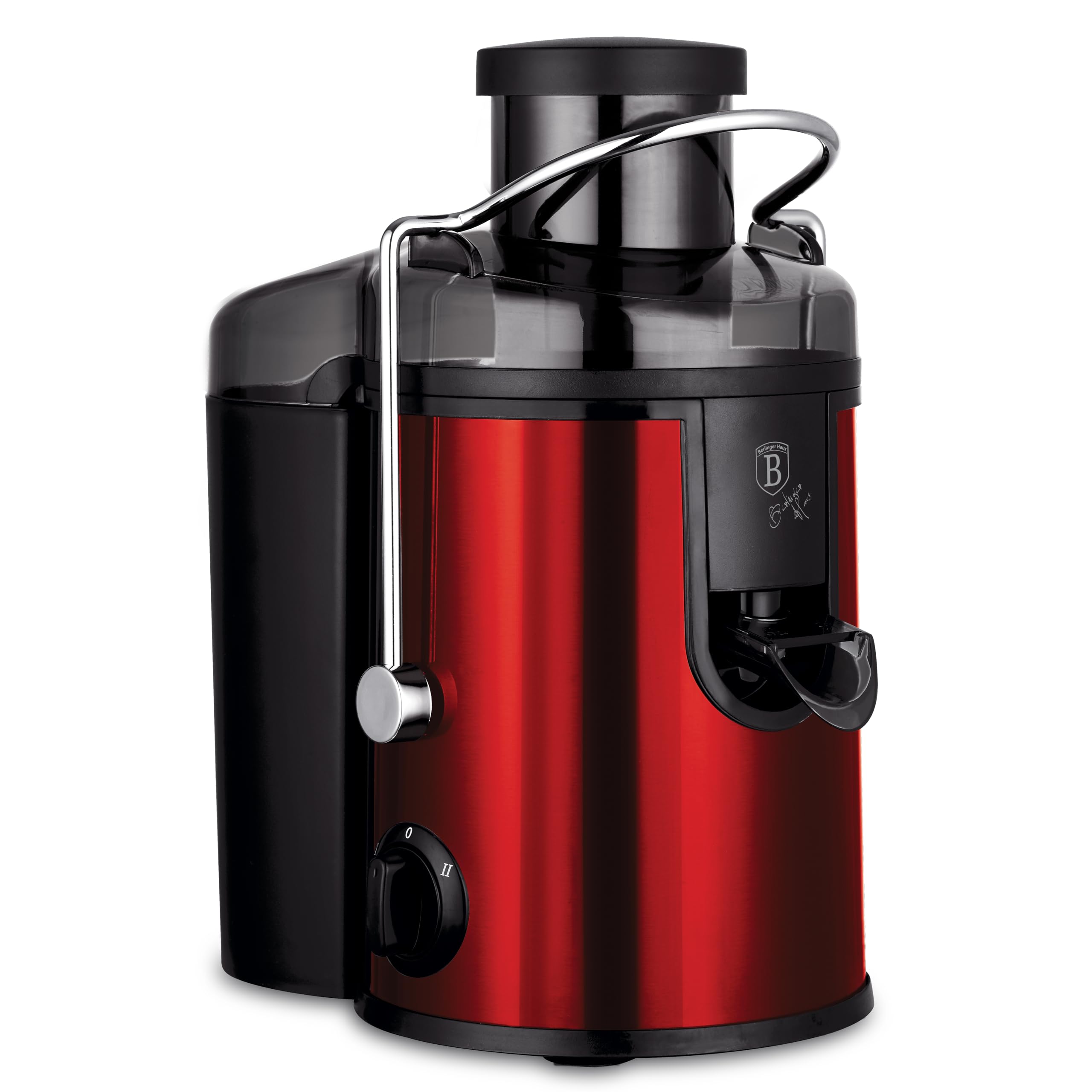 Berlinger Haus Entsafter 400W Burgundy Metallic - Hochwertiger Saftpressen für frische Säfte, kompakt und leistungsstark, ideal für Küche und Gesundheit