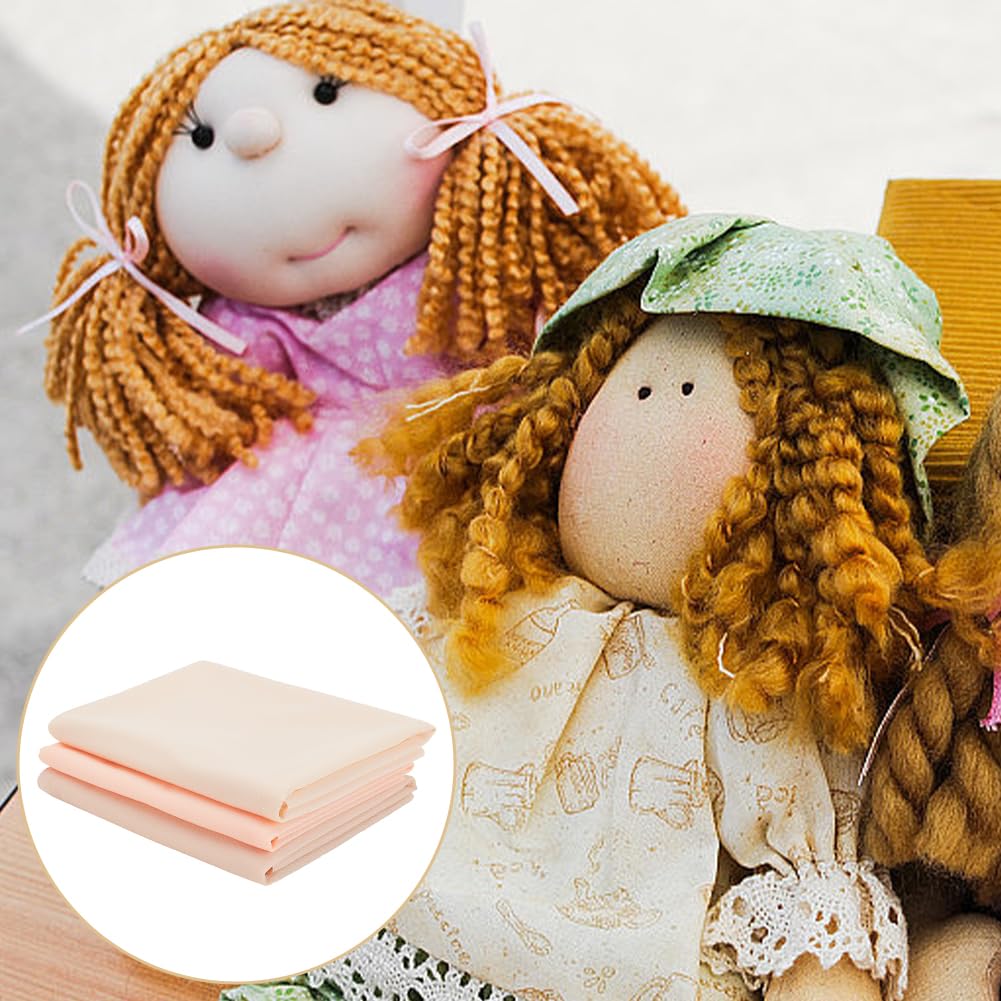 INFUNLY DIY Puppen Hautton Stoff 59×59 Zoll Hautfarbe Stoff für