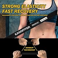 Vista 8 de Bandas de resistencia para entrenamiento, bandas de dominadas para hombres y mujeres, juego de bandas de resistencia gruesas y pesadas con anclaje