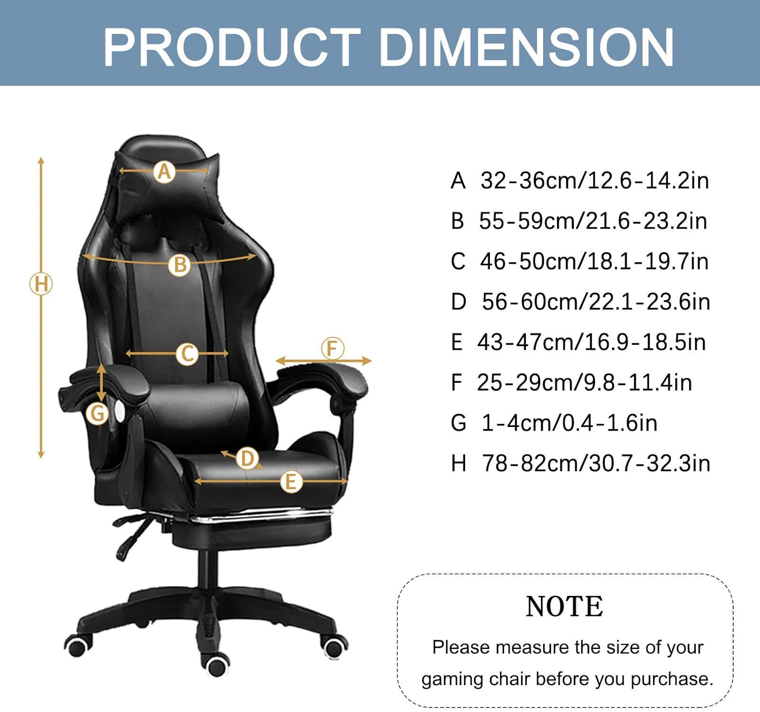 Gaming Chair Cover Stretch, Ergonomic Computer Chair Slipcover with Armrest Covers Removable Gaming Chair Seat Cover for Office Chair Armrest Chair-Beige-Large