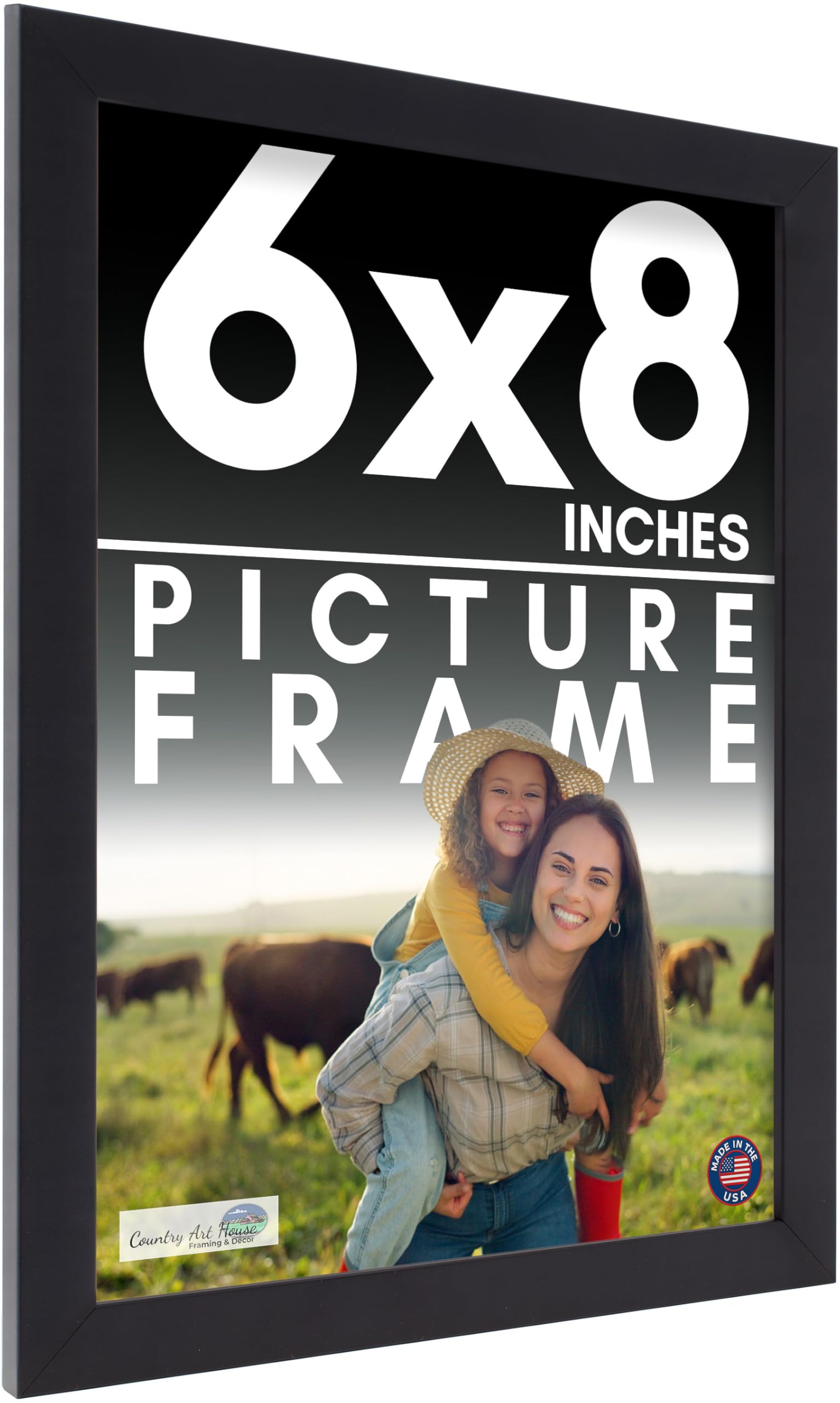 15 x 20.5 cm Picture Frame - Black Wood Frame - Display Posters