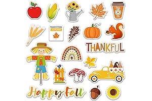 Whaline Fall Gel Clings, Set of 40