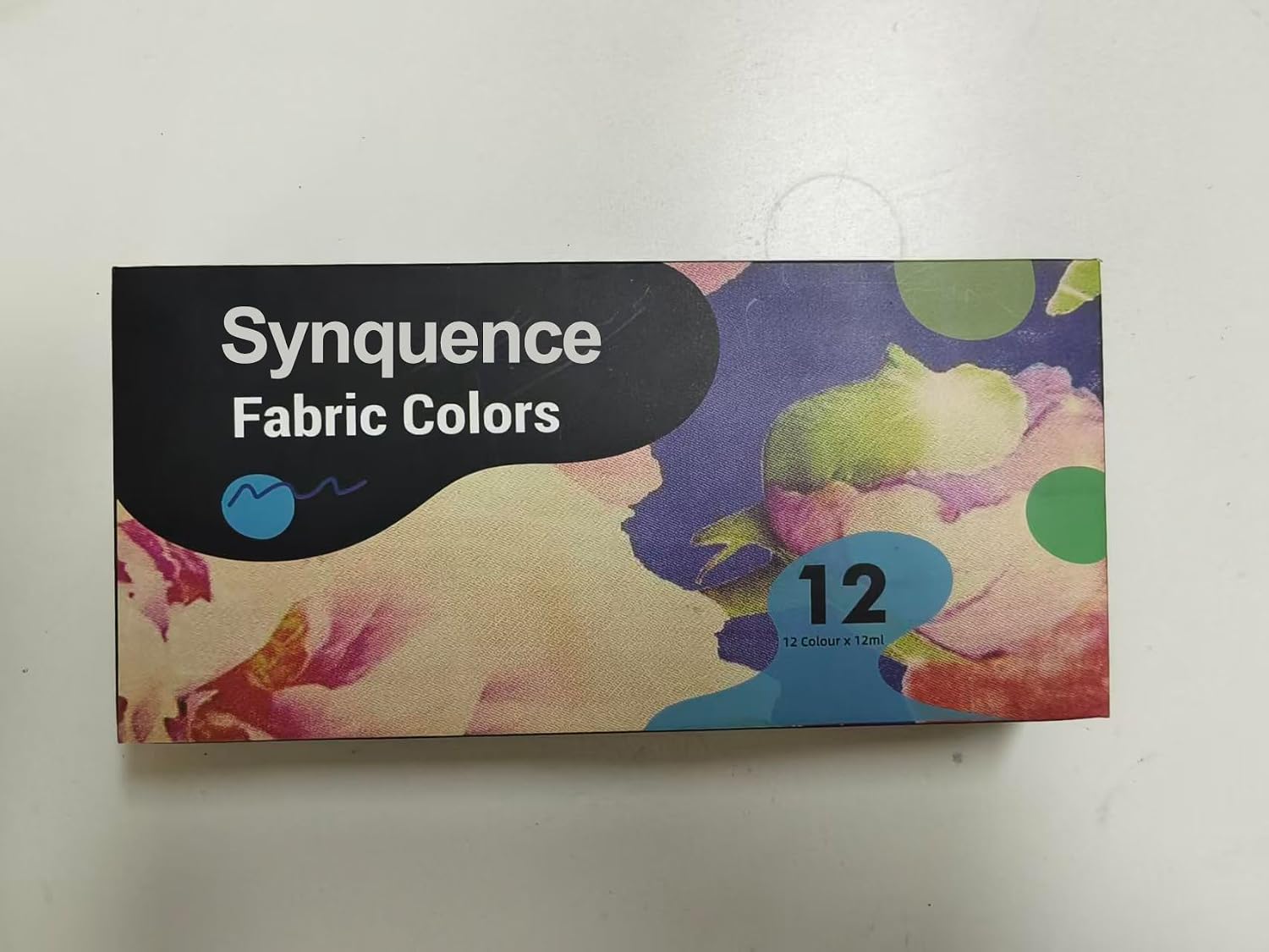 Fabric Paint Set for Clothes 12 Colors - Permanent Textile Paint Kit for Shoes, Canvas - Non-Toxic Slick Painting Set for Adults, Beginner & Artists
