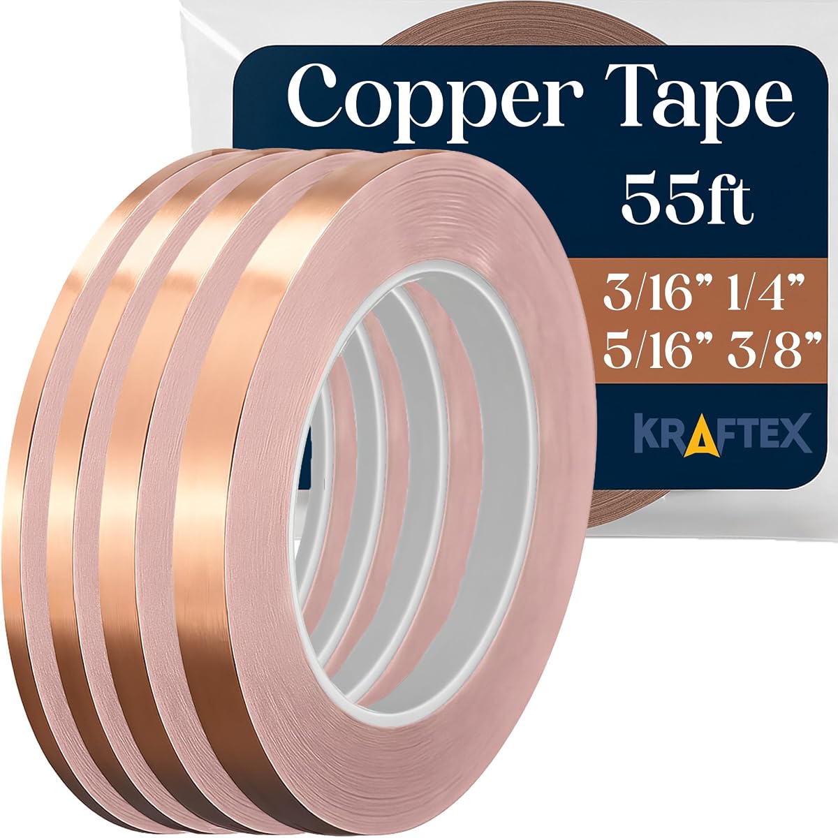 Kraftex Copper Tape Four-Pack