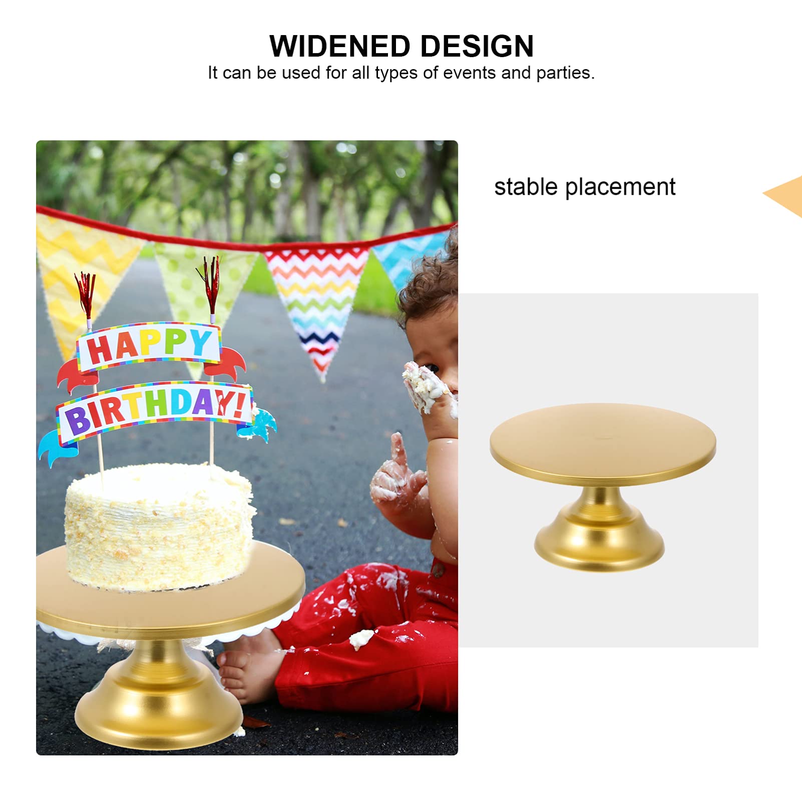 FEICTPOX Présentoir à Gâteaux Rond En Métal Pour Fête De Mariage