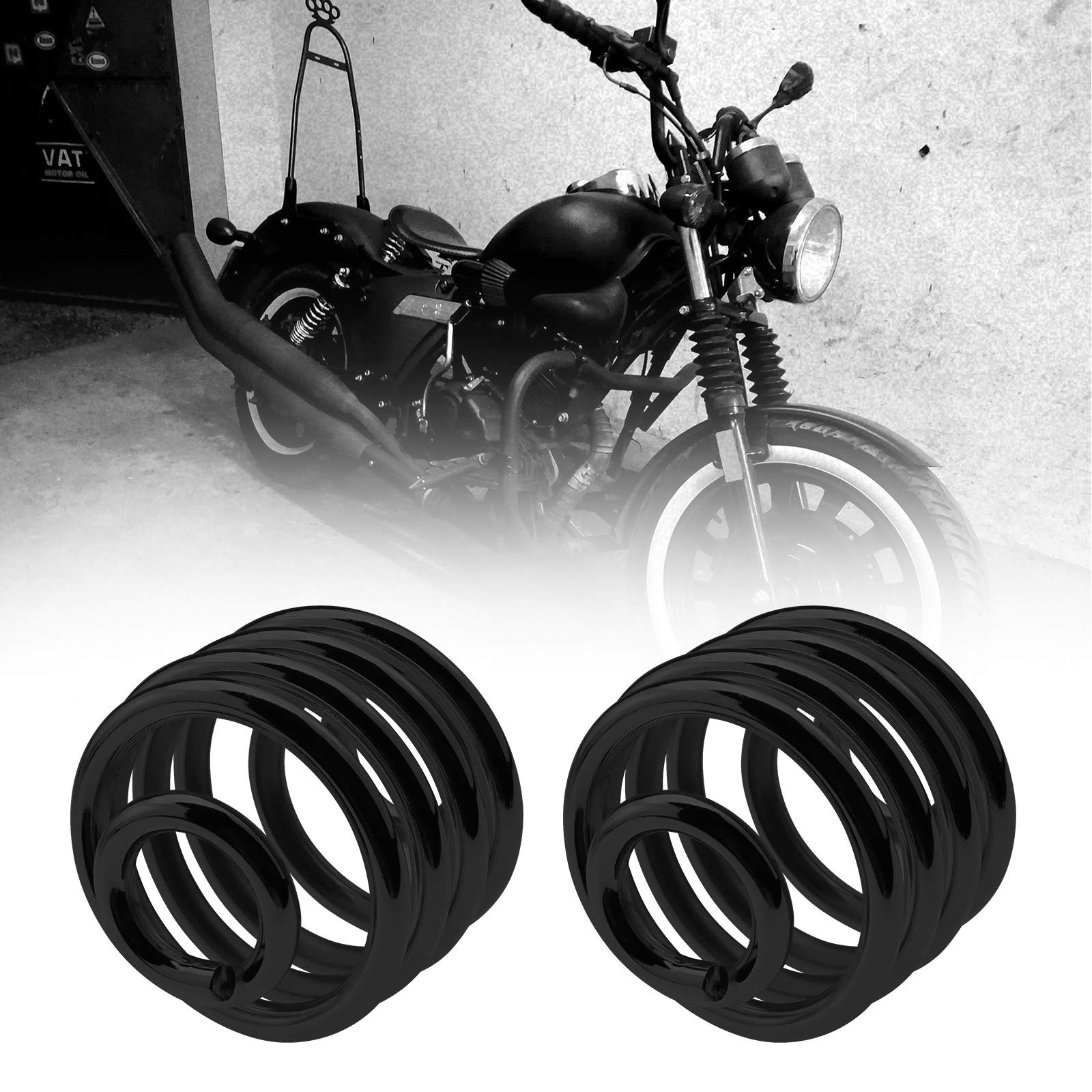 Motorrad SOLO Einzelsitz Leder Mit Halterung Spiralfeder Für Harley