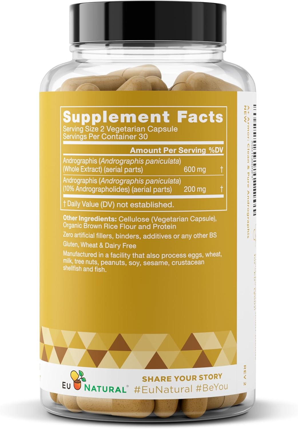 A+ Armor Andrographis Pure 800 Mg – Healthy Immune System Function, Physical Wellness, Potent Strength for Seasonal Protection – Full-Spectrum & Standardized – 60 Vegan Soft Capsules - Image 9