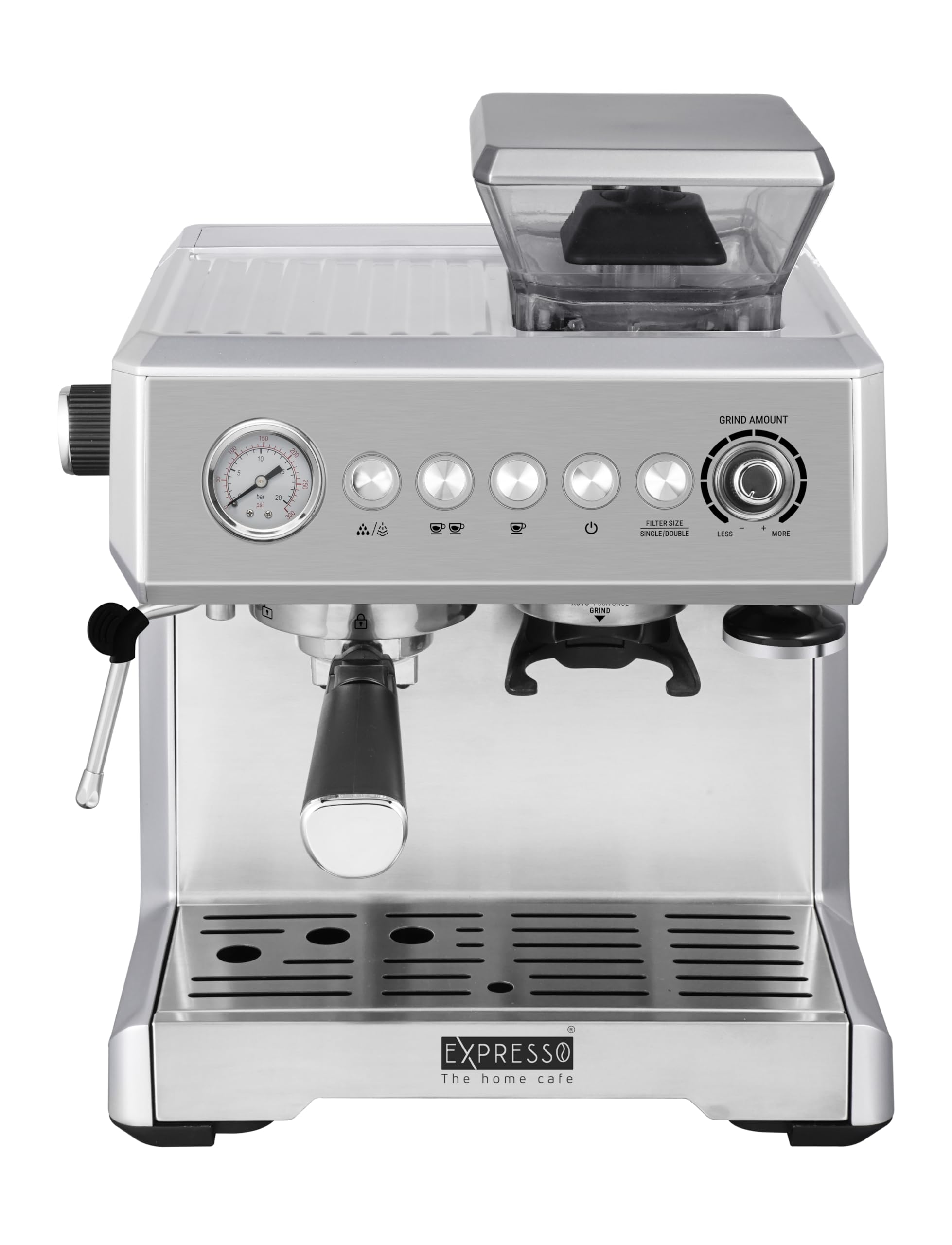 Barista Coffee Machine AM7301-19 Bar Pressure | 2.3L Water Tank | Stainless Steel Silver Finish | Professional Espresso Maker(2 years warranty)