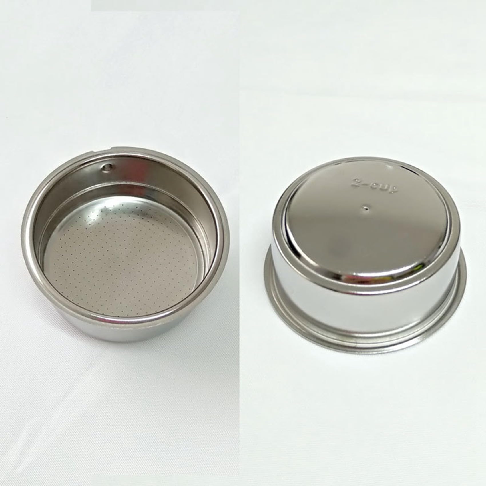 4X Filtros Reutilizables de Café Sin Fondo de 51 mm Portafiltro para Soporte Homix 60 mm 15-20 Bar para Piezas de Cafetera Espresso