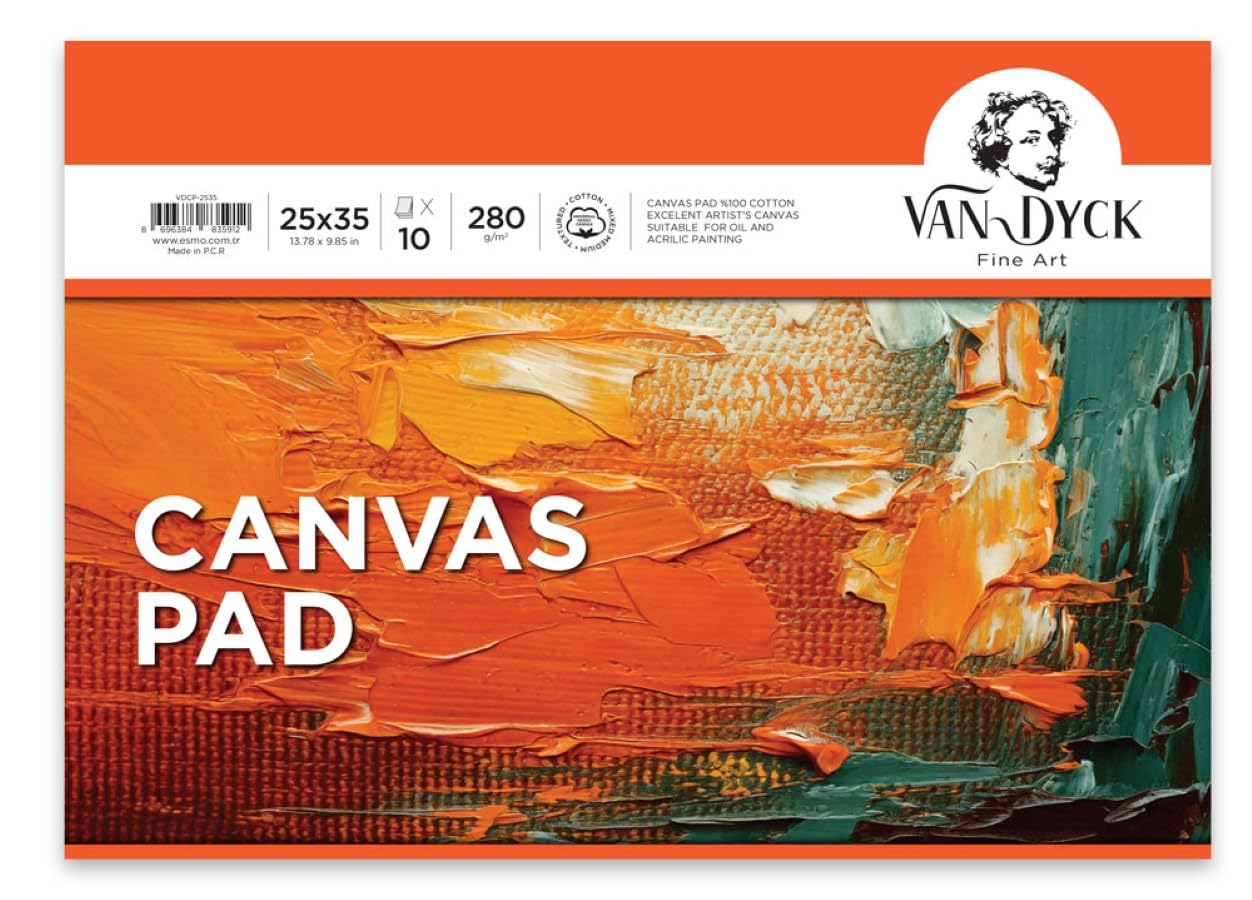 VAN DYCK KANVAS PAD 25 * 35cm 10 YP