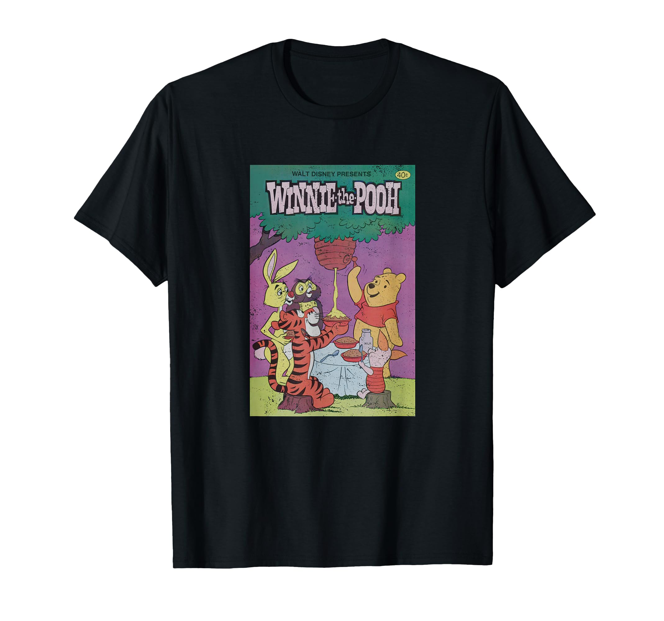 POOH プーさん　tシャツ ブラック　蝶　ディズニー　disney Amazon | ディズニー くまのプーさんと仲間たち レトロポスター