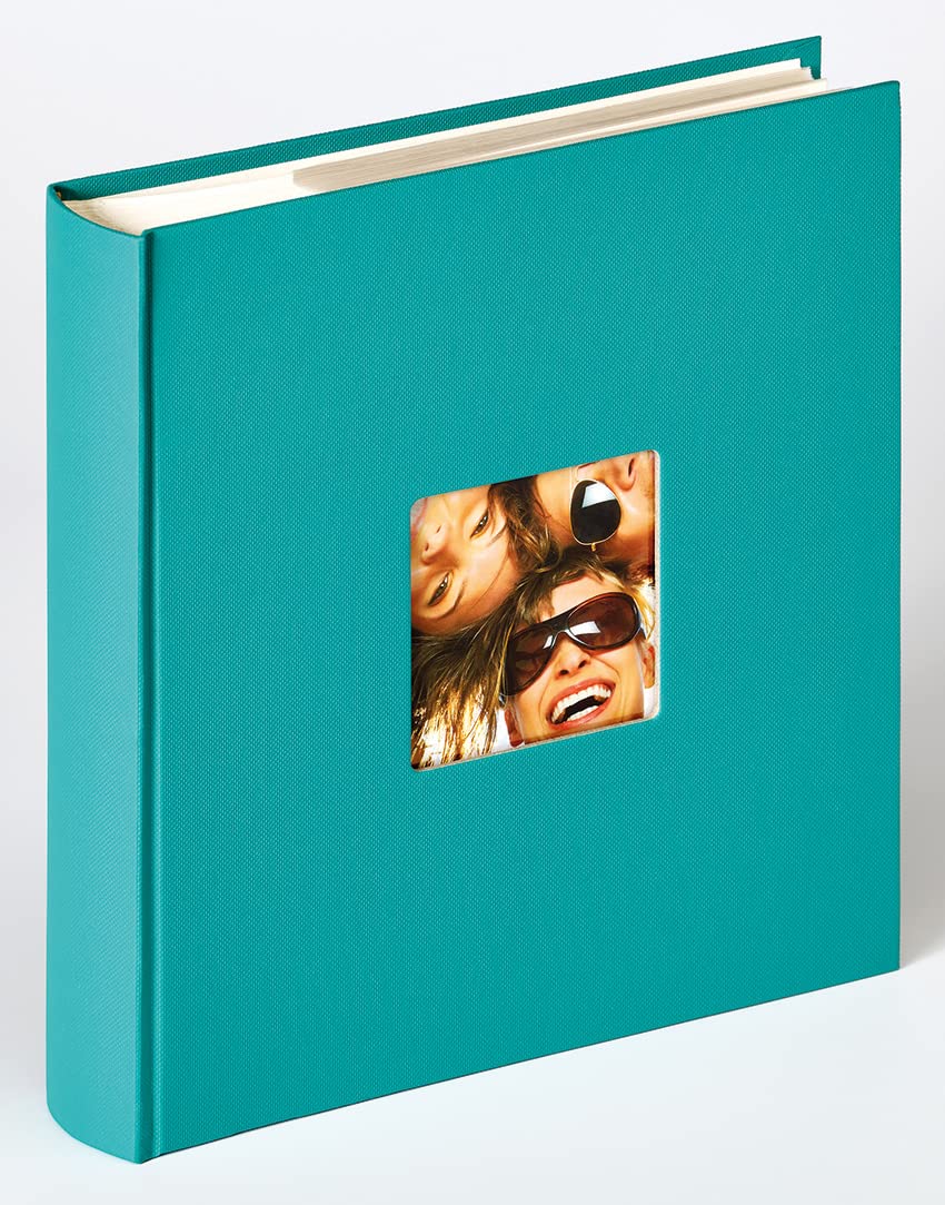 walther design Fotoalbum petrolgrün 200 Fotos 13 x 18 cm Memo-Einsteckalbum mit Cover-Ausstanzung, Fun ME-116-K